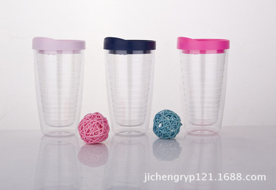 【子彈頭廣告杯,雙層塑料杯】價格,廠家,圖片,杯子,永康市集成日用品有限責任公司銷售部-